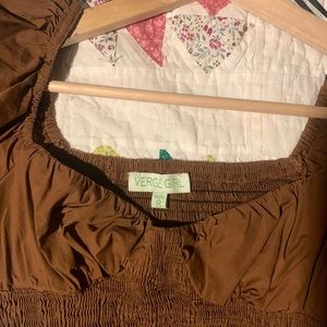 Verge Girl VRG GRL Heart In Paris Top - Brown